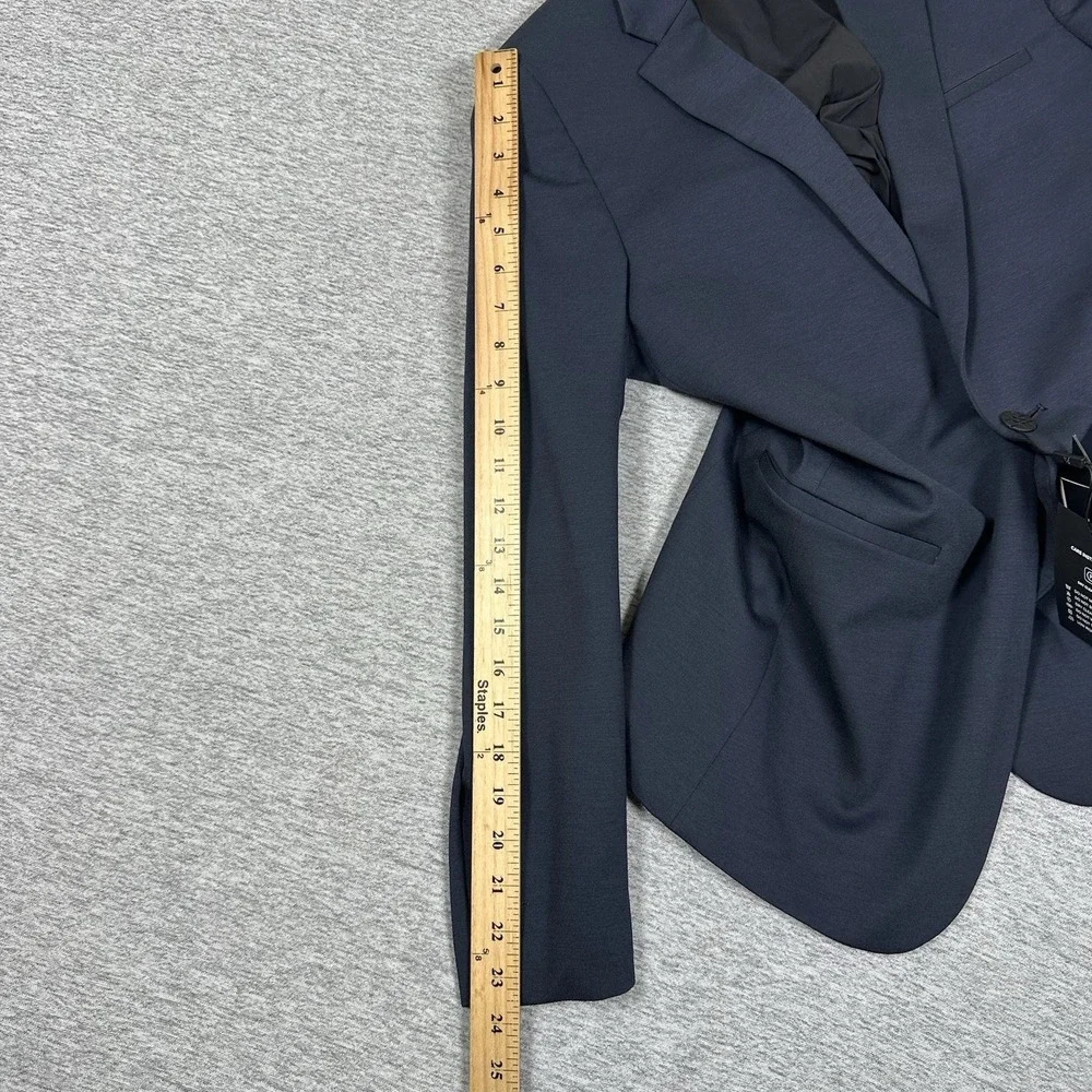 XSuit Blazer Mens 36 Blue Polyester Stretch Lined Tech City Travel Jacket